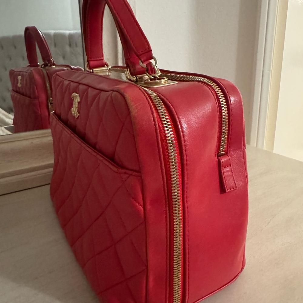 Chanel Red Quilted Satchel - Picture 3 of 8